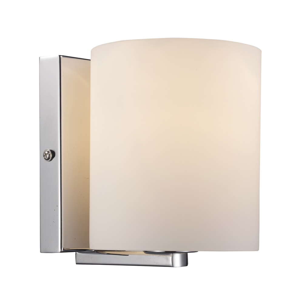 1LT SCONCE WH FROST GLS-PC