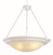 Trans Globe 2477 AW - 3LT PENDANT- MARBLEIZED GLASS