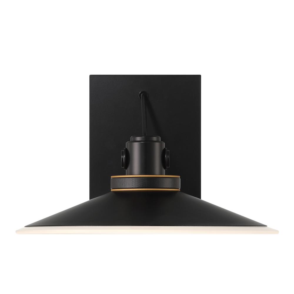 Deckard 12&#34; LED Sconce In Gold and Black