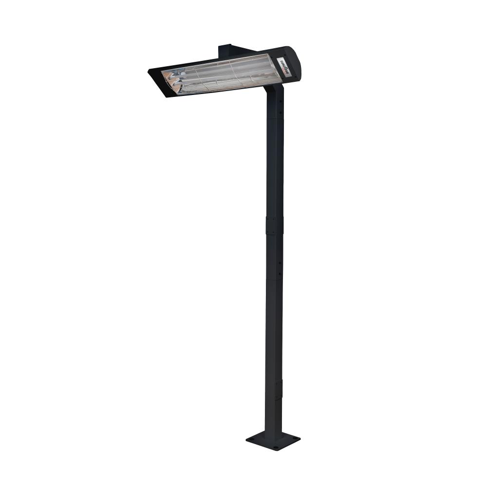 Eurofase EF3908PMB 39 Inch 8ft Black Pole Mount With Single Crossbar