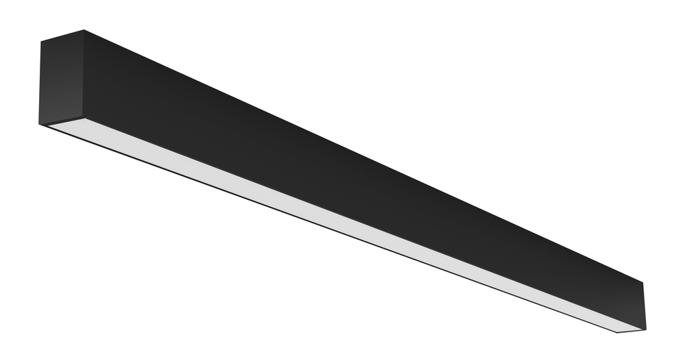 8&#39; LED Linear Surface Mount, 2&#34;Wide, 3000K, Black