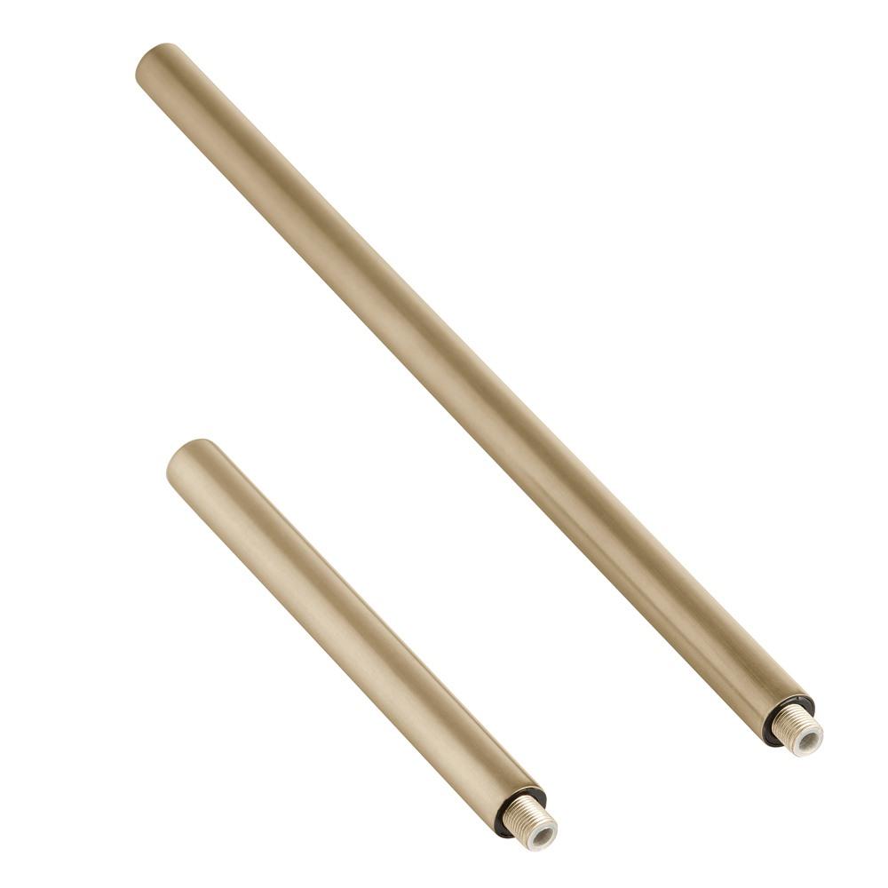 Polished Brass Ext Pipe (1) 6&#34; and (1) 12&#34;