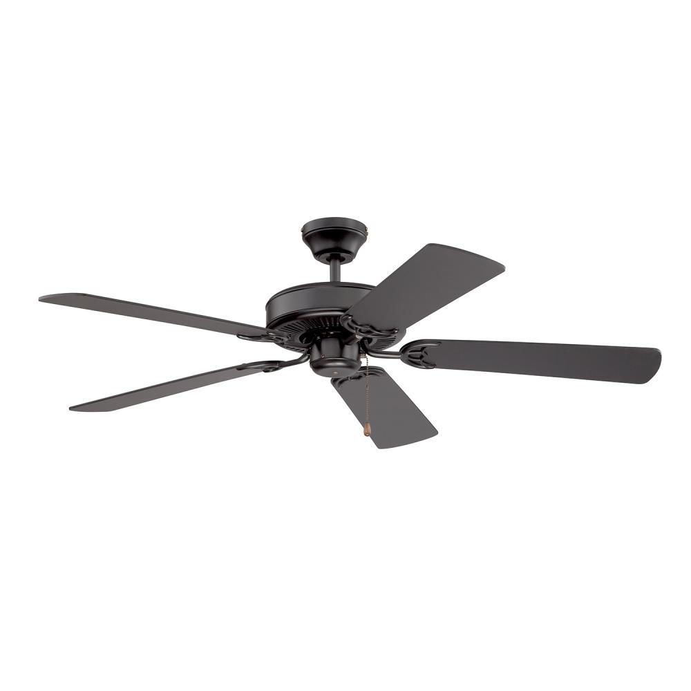 Builder&#39;s Choice 52 in. Black Ceiling Fan