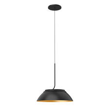 Kuzco Lighting Inc PD51212-BK/GD - Magellan 12-in Black/Gold LED Pendant