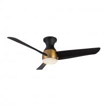 Kuzco Lighting Inc HF91954-BG/MB - Thalia 54-in Brushed Gold/Matte Black LED Hugger Fan