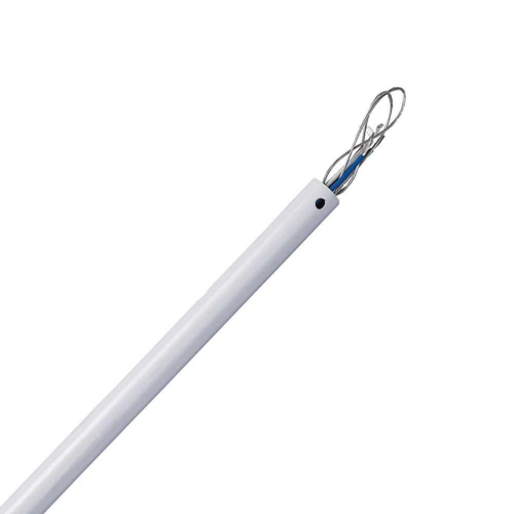 Downrod, 36&#34; White, C/W Wiring Harness