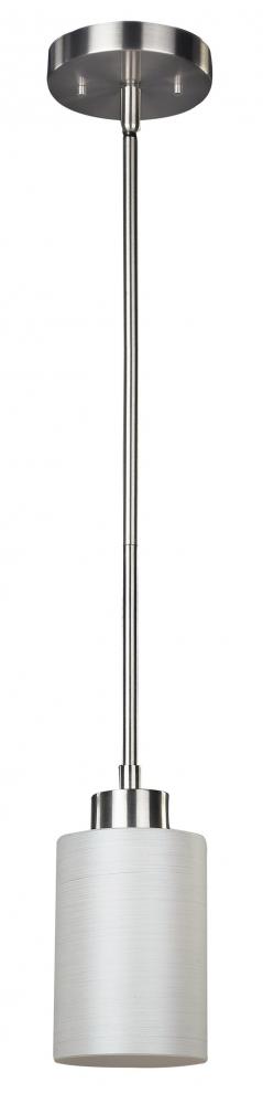 Margo, 1 Lt Rod Pendant, Line Painted Glass, 100W Type A, 5 .75 IN W x 58 .25 IN H