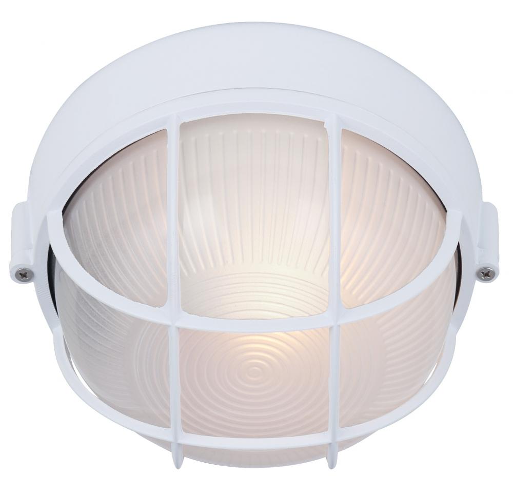 Outdoor, 1 Bulb Outdoor Marine Light, Frosted Glass, 60W Type A or B