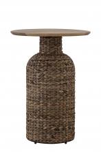 Canarm KI-23-1649 - MANU Natural Wood and Seagrass Side Table