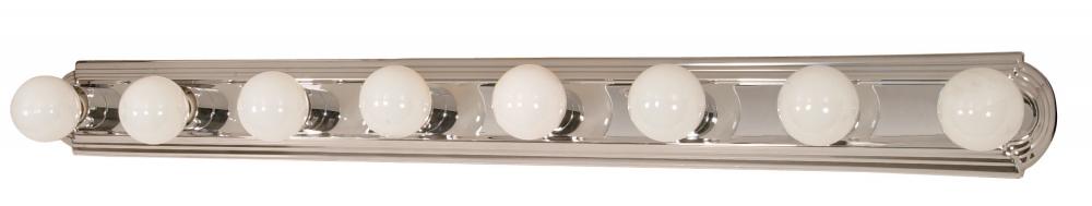 8 Light - 48&#34; Vanity Strip - Polished Chrome Finish