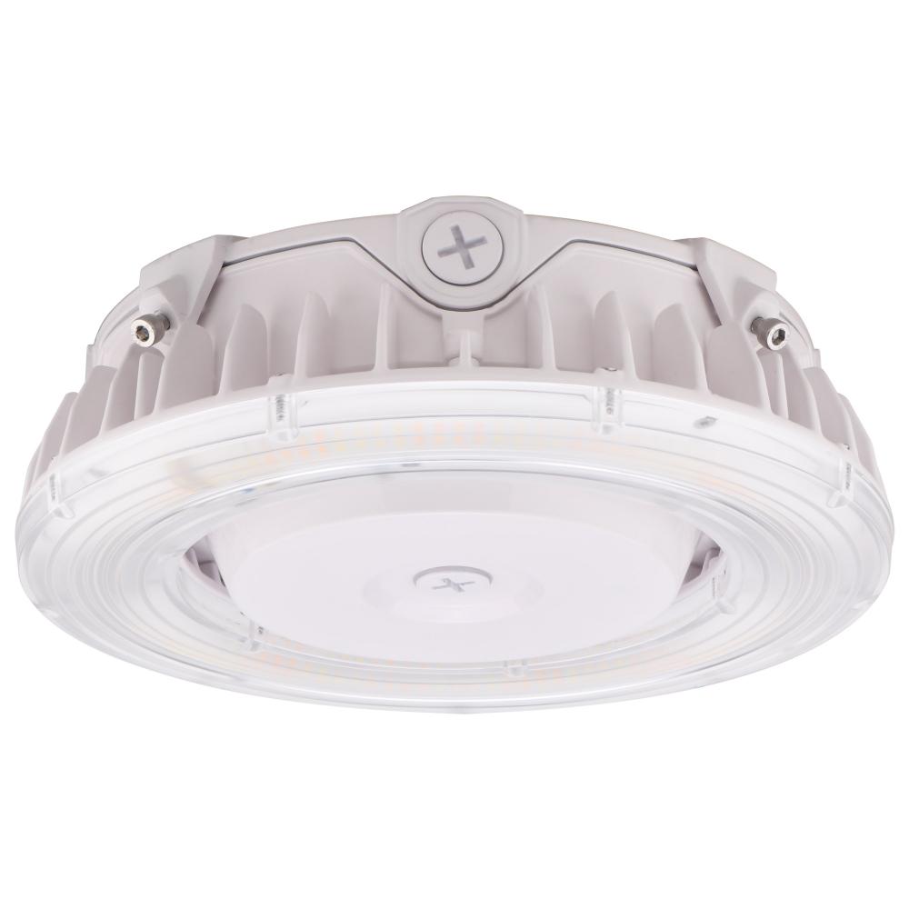 LED Canopy Fixture; 100 Watt; CCT Selectable; White Finish