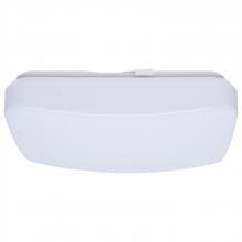 Nuvo 62/1855 - 11 Inch LED Cloud Fixture with Sensor; 11.5 Watts; 27K/30K/35K/40K/50K CCT Selectable; Square Shape;