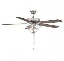 Savoy House Meridian M2019BNRV - 52" 2-Light Ceiling Fan in Brushed Nickel