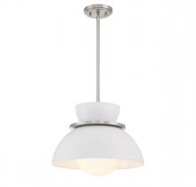 Savoy House Meridian M7026BN - 1-Light Pendant in Brushed Nickel