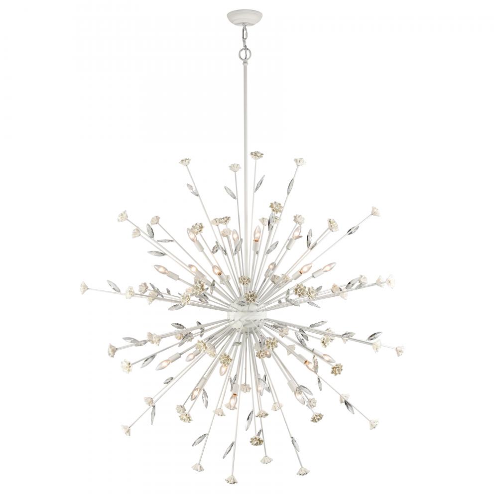 Adelaide 59.5&#39;&#39; Wide 20-Light Chandelier - Textured White