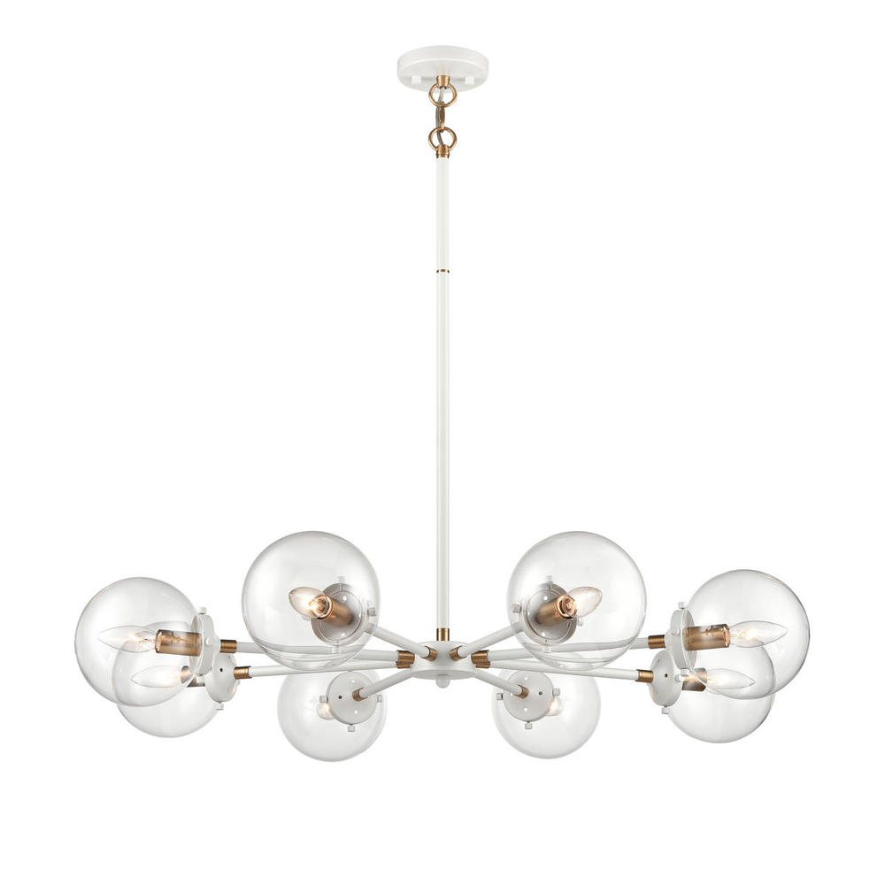 Boudreaux 36&#39;&#39; Wide 8-Light Chandelier - Matte White