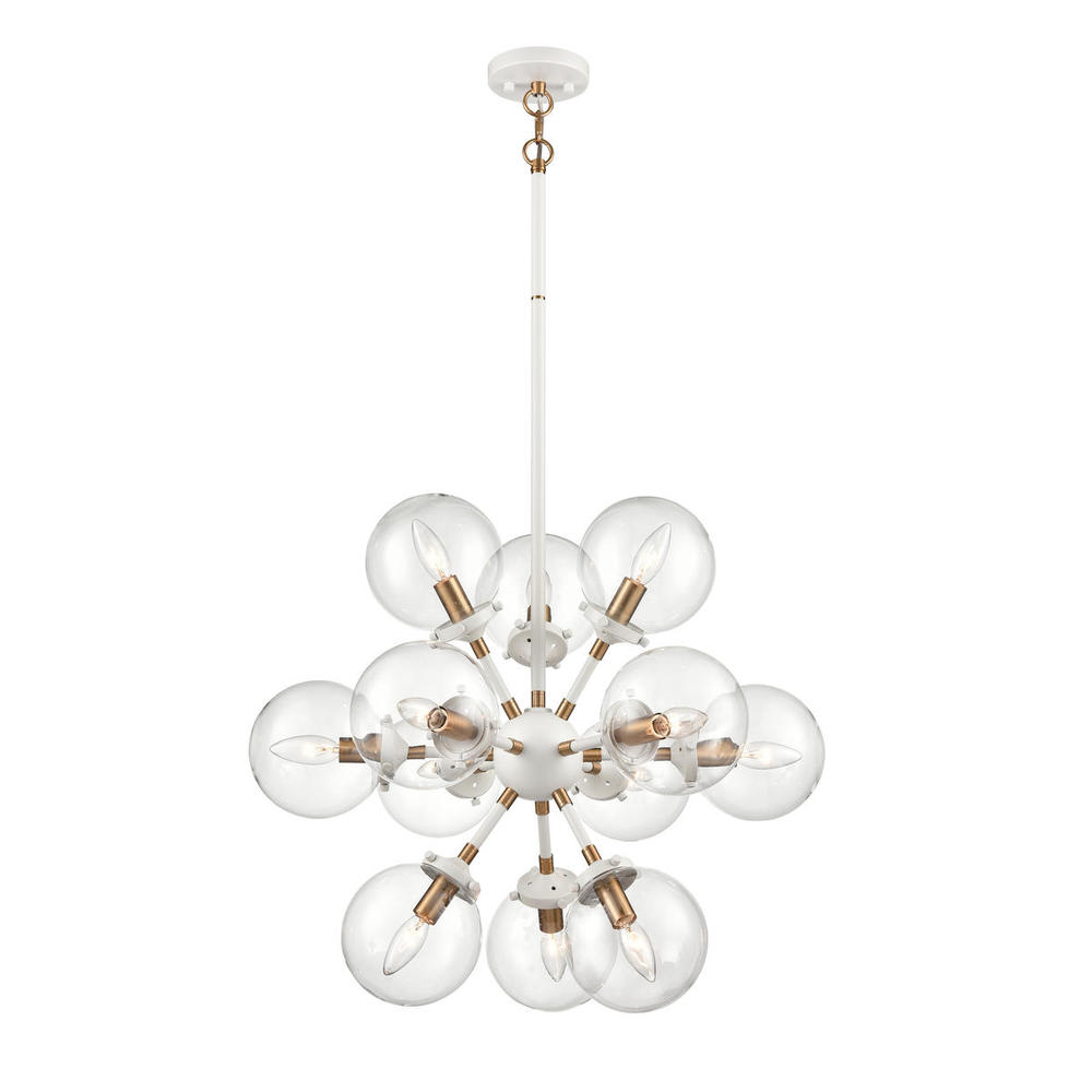 Boudreaux 25&#39;&#39; Wide 12-Light Chandelier - Matte White