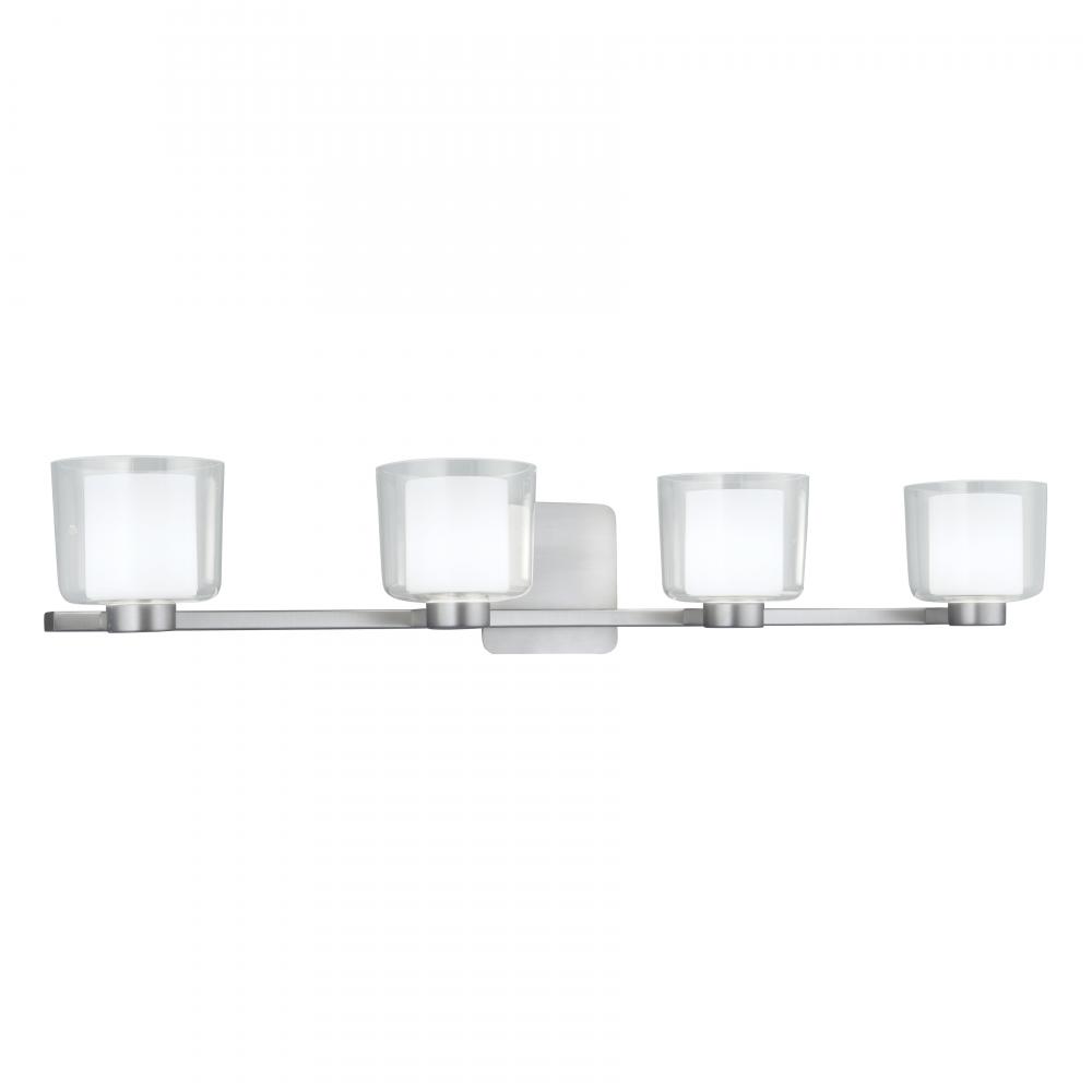 Alexus 34&#39;&#39; Wide 4-Light Vanity Light - Brushed Nickel