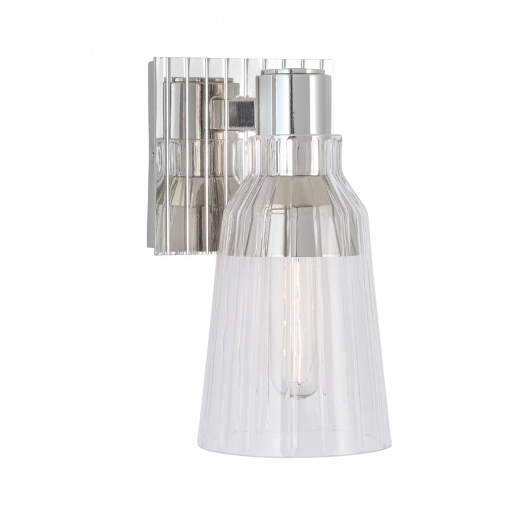 Carnival 9&#39;&#39; High 1-Light Sconce - Polished Nickel