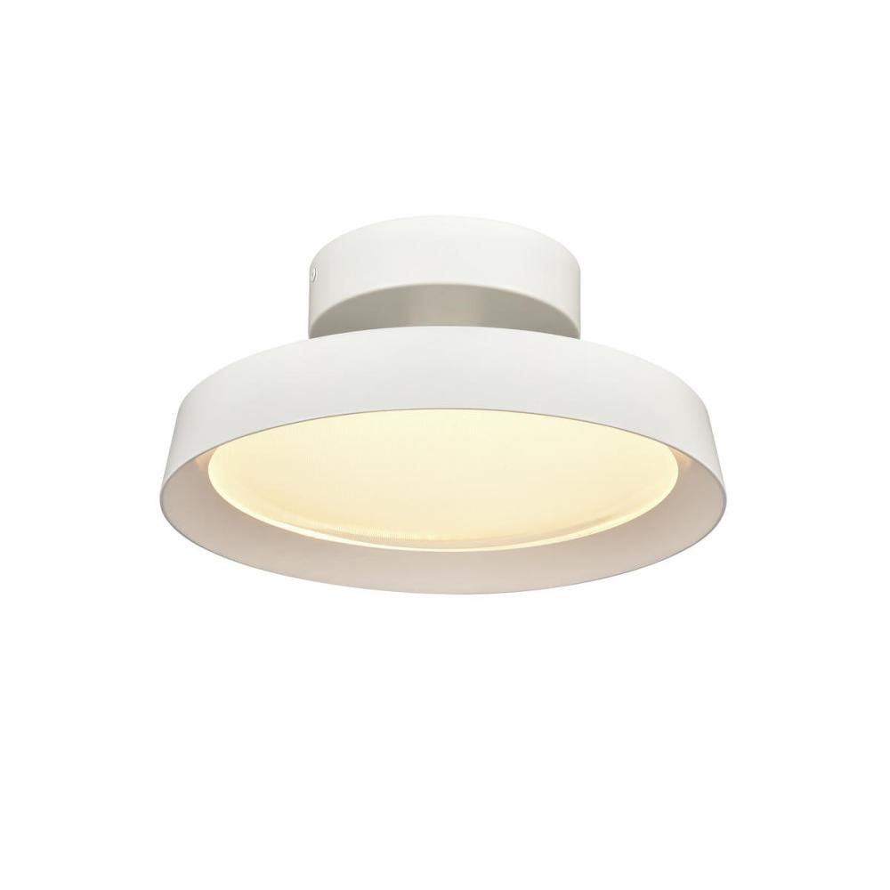 Nancy 11.75&#39;&#39; Wide LED Semi Flush Mount - Matte White