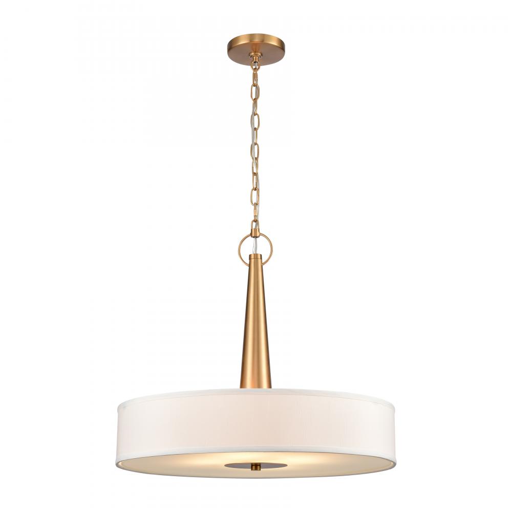 Leo 22&#39;&#39; Wide 4-Light Pendant - Brushed Gold