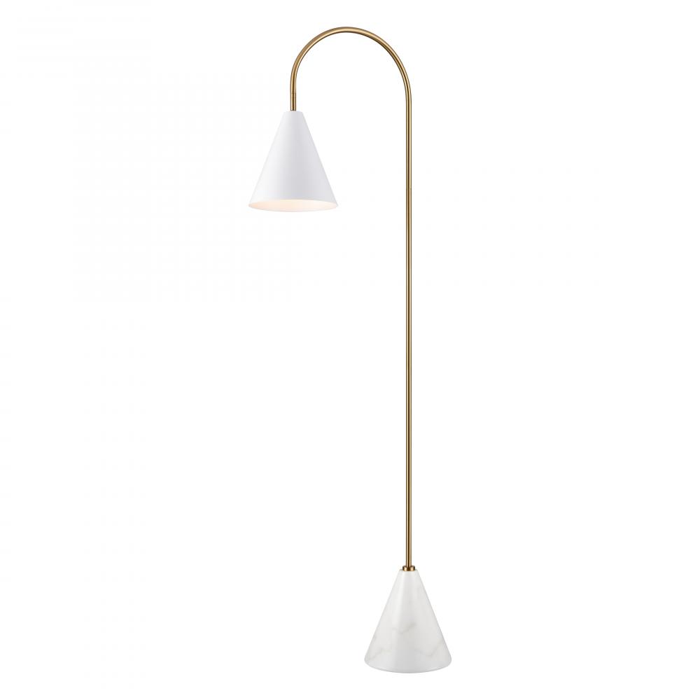 Tully 69&#39;&#39; High 1-Light Floor Lamp - Matte White