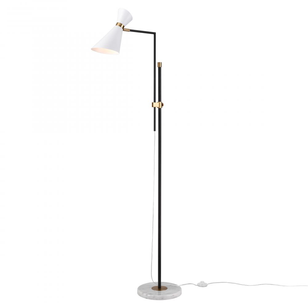 Taran 61&#39;&#39; High 1-Light Floor Lamp - Matte White