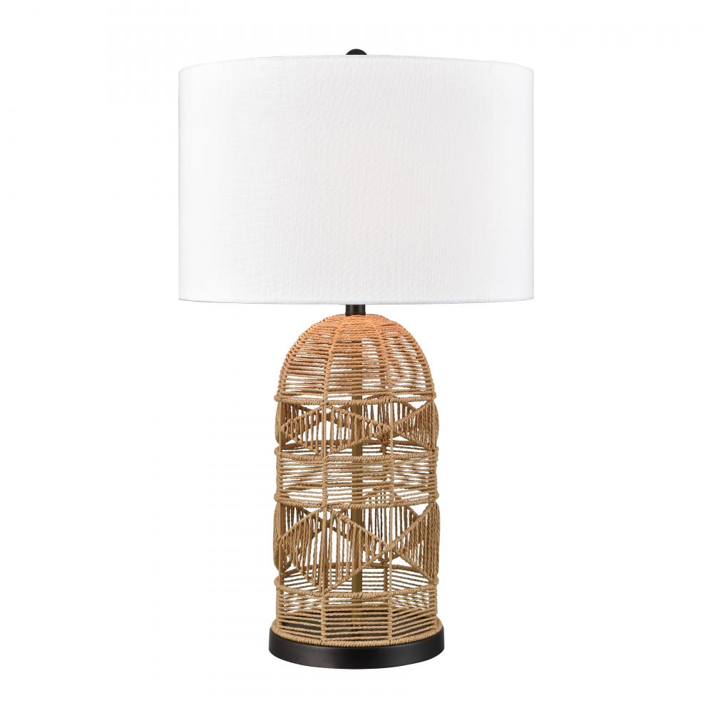 Peckham 30&#39;&#39; High 1-Light Table Lamp - Natural - Includes LED Bulb