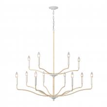 ELK Home 52279/8+4 - Breezeway 40'' Wide 12-Light Chandelier - White Coral